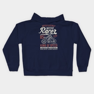 Speed Raceway Motor Racer King Of Speed Kids Hoodie